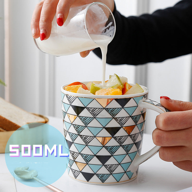 Large capacity ceramic mug